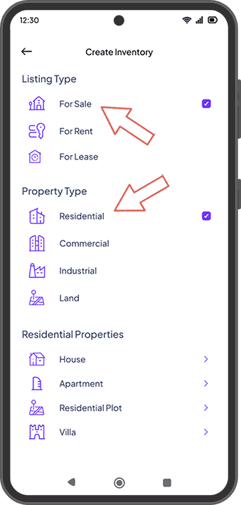 Create inventory Create inventory
